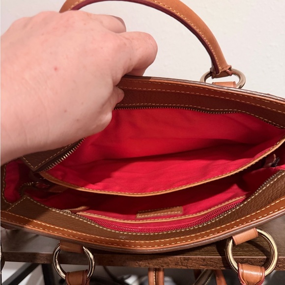 Dooney & Bourke Brown and Tan Leather Bag - Picture 14 of 16